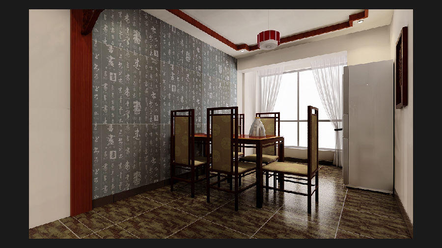 联邦东方明珠-中式古典-三居室