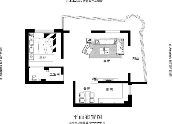景江花园-现代简约-一居室
