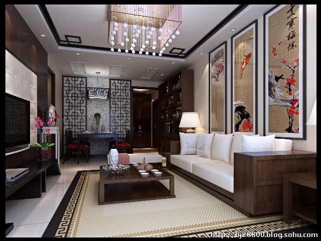 紫晶悦城-中式风格-二居室