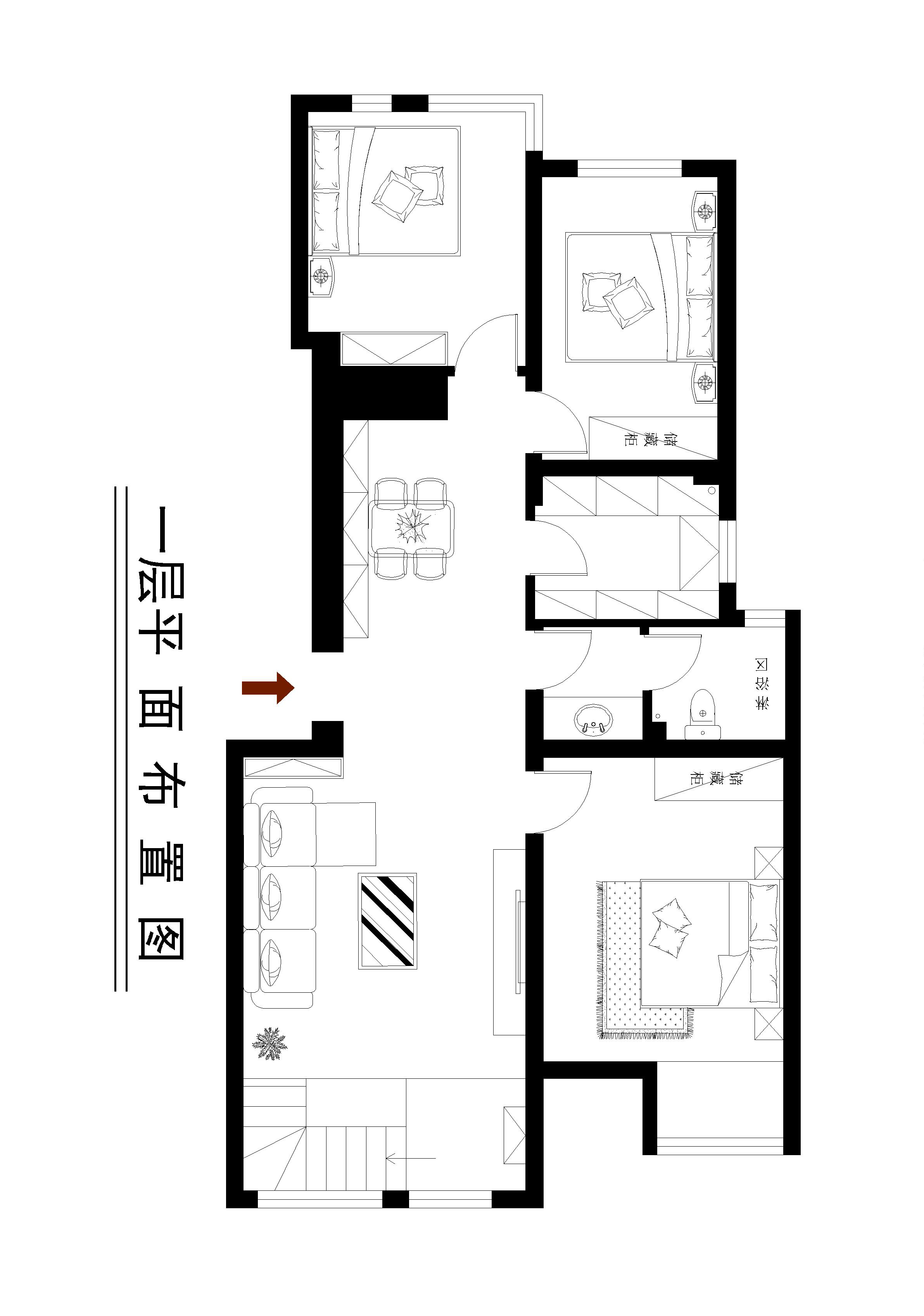 泰莱16区-中式风格-三居室