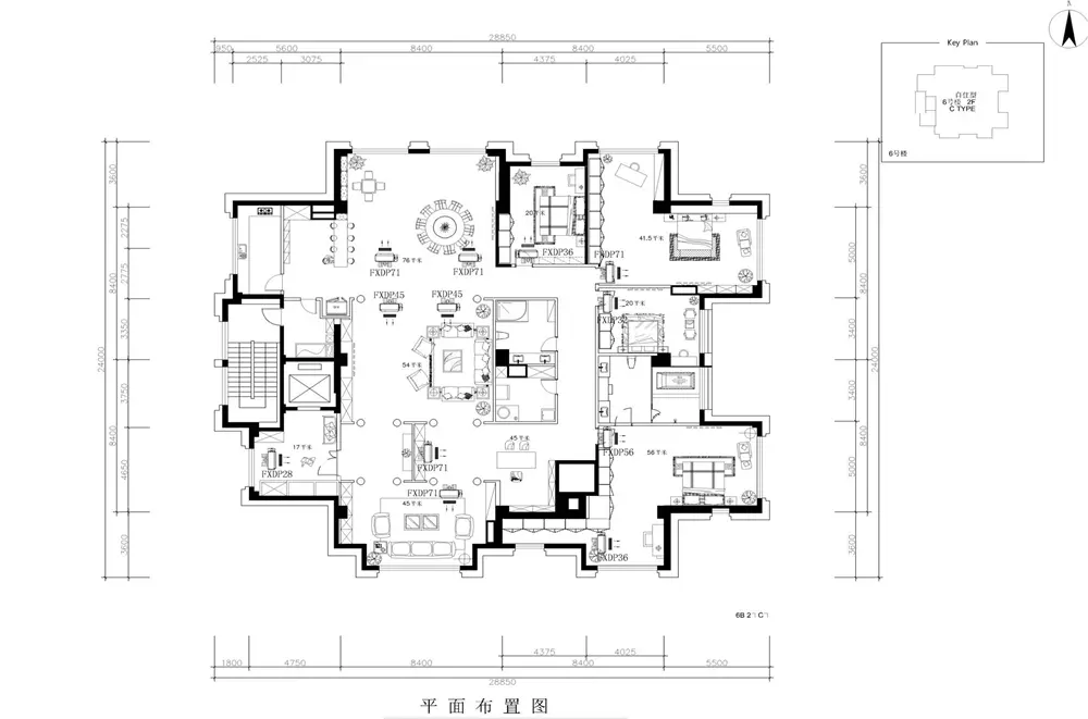 龙熙顺景法式新古典装修案例