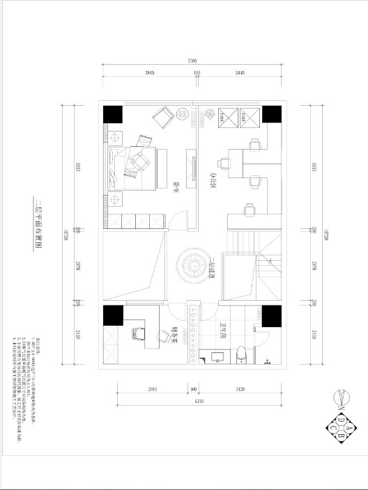 绿地广场-一居室-180.00平米-装修设计