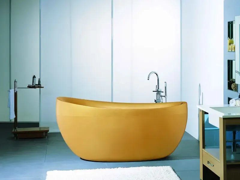 华美嘉wk-b01金色珠光板浴缸