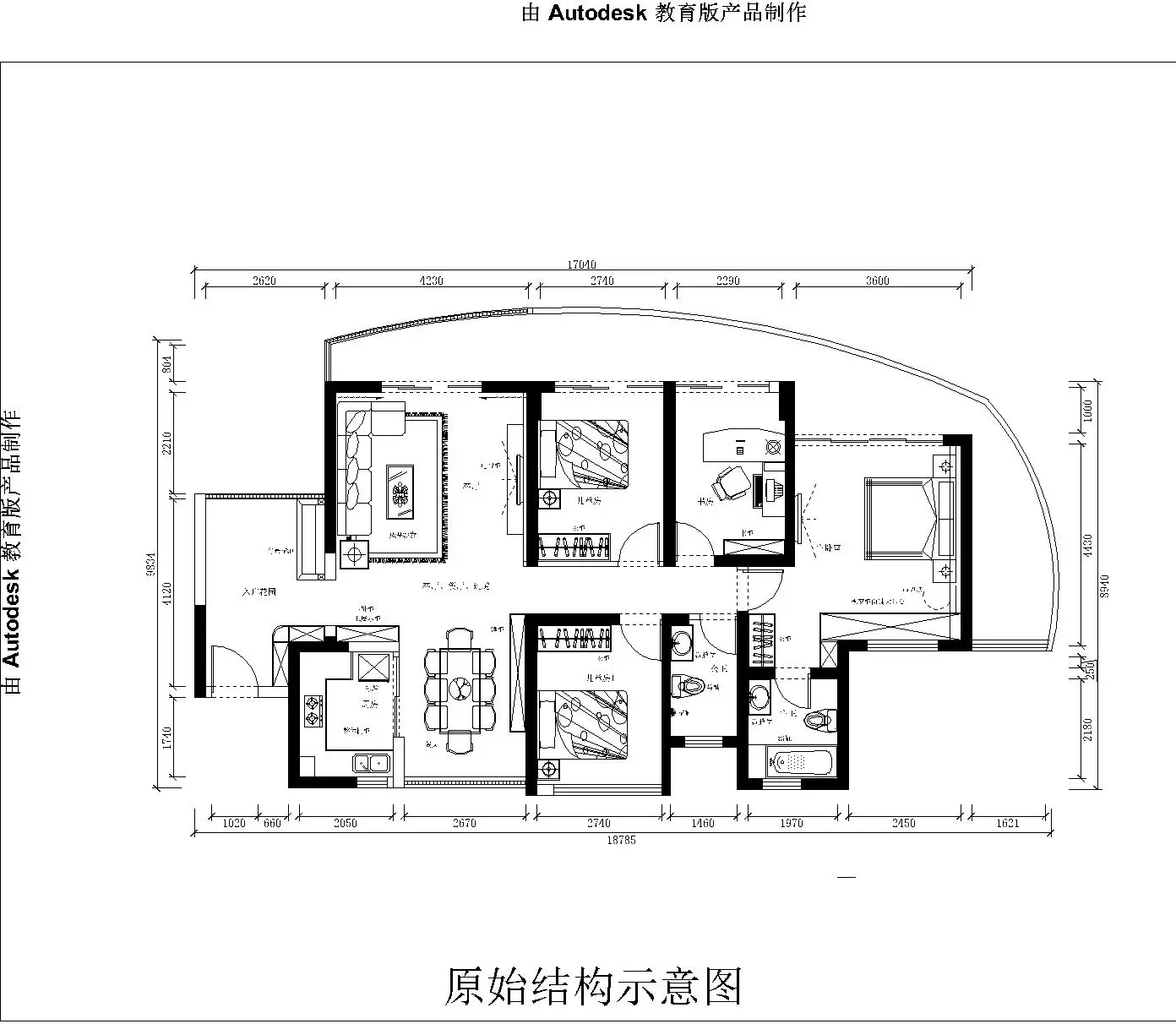 歐美風情二居室150平米4.