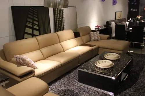 施华洛转角沙发,家用客厅皮沙发