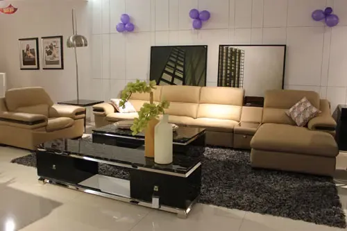 施华洛转角沙发,家用客厅皮沙发