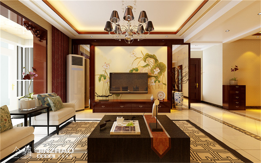 金河国际公寓-中式风格-三居室