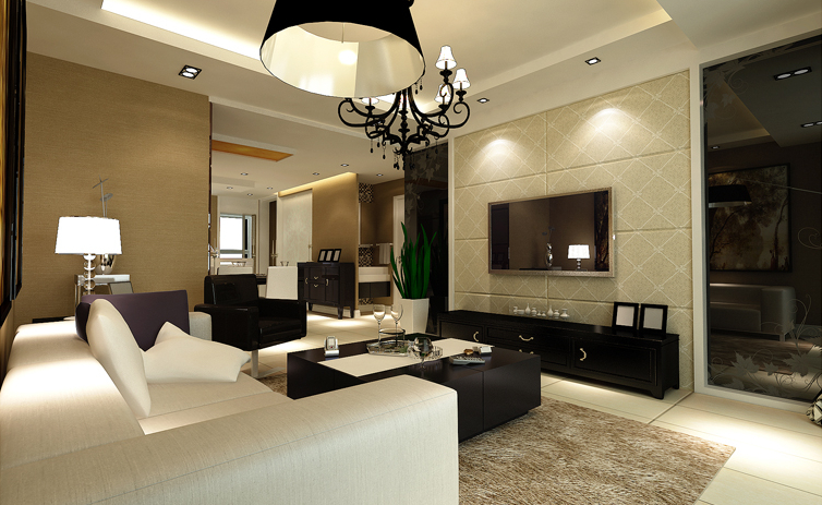 中海明珠-混合型风格-四居室