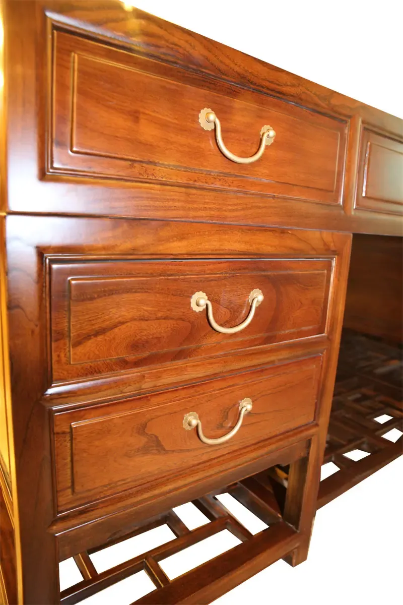 永顺家具 写字台 f001 栗色 榆木