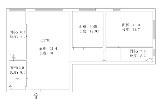 霁虹社区-现代简约-二居室