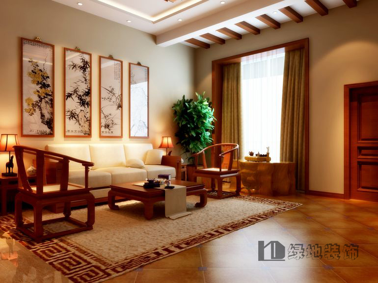 中林国际-中式风格-三居室