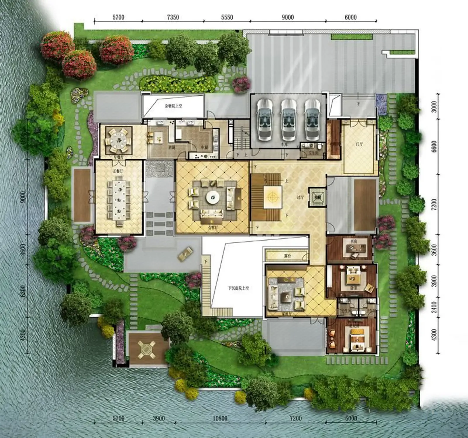 北京半岛美式田园六居室