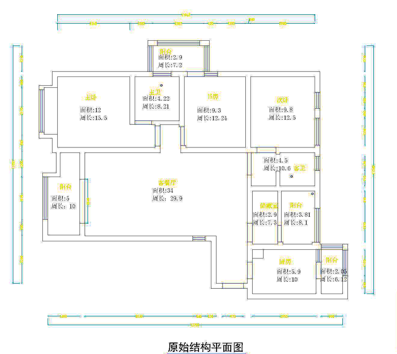 建业贰号城邦-中式风格-四居室