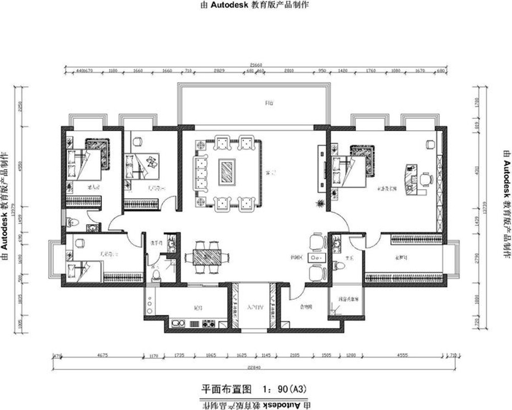 仲景豪庭-中式风格-四居室