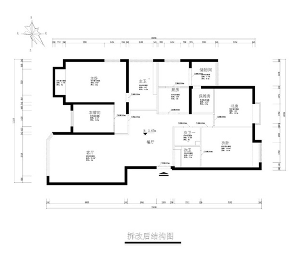 中海凯旋-后现代-三居室