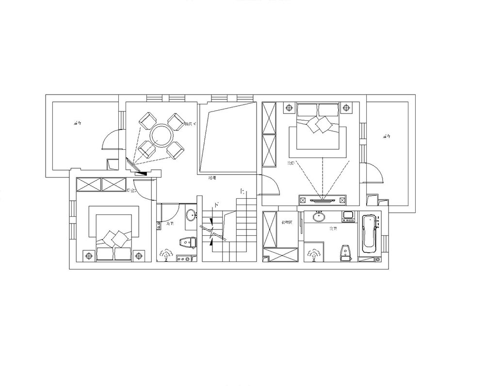 复地温莎堡别墅-美式风格-五居室