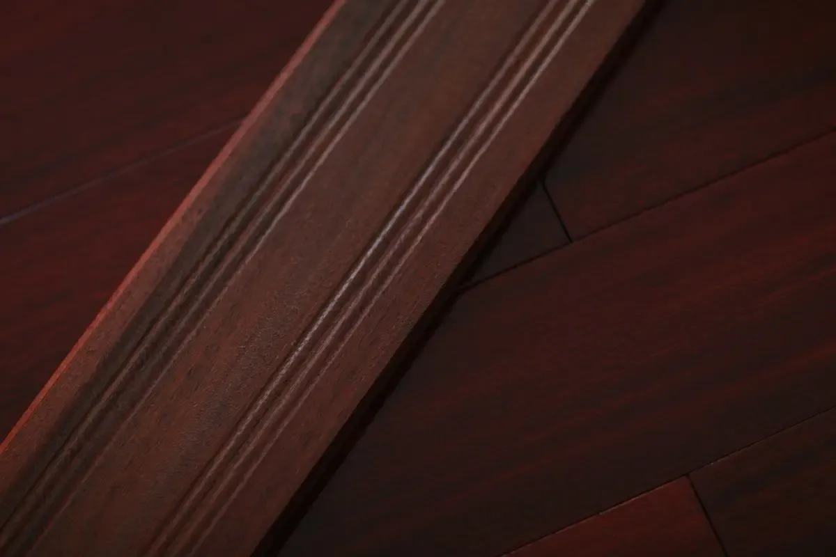 鑫屋圆盘豆1#色(偏红色)纯实木地板a级