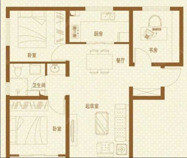 中弘北京像素-一居室-46.00平米-装修设计