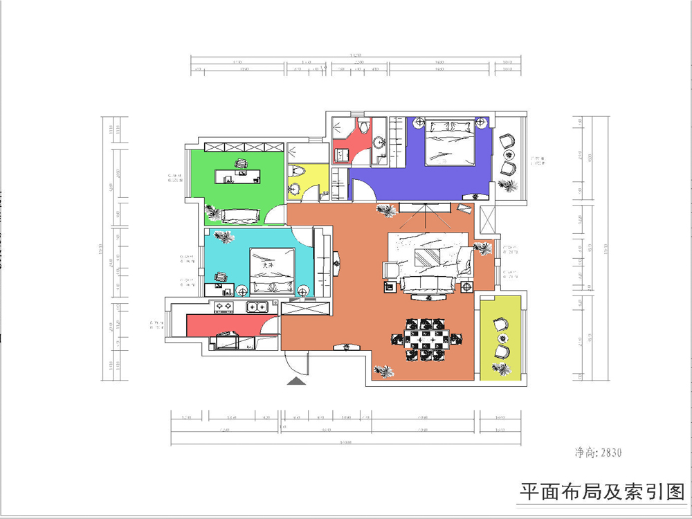 联发滨海琴墅23万打造三室162平简约美式