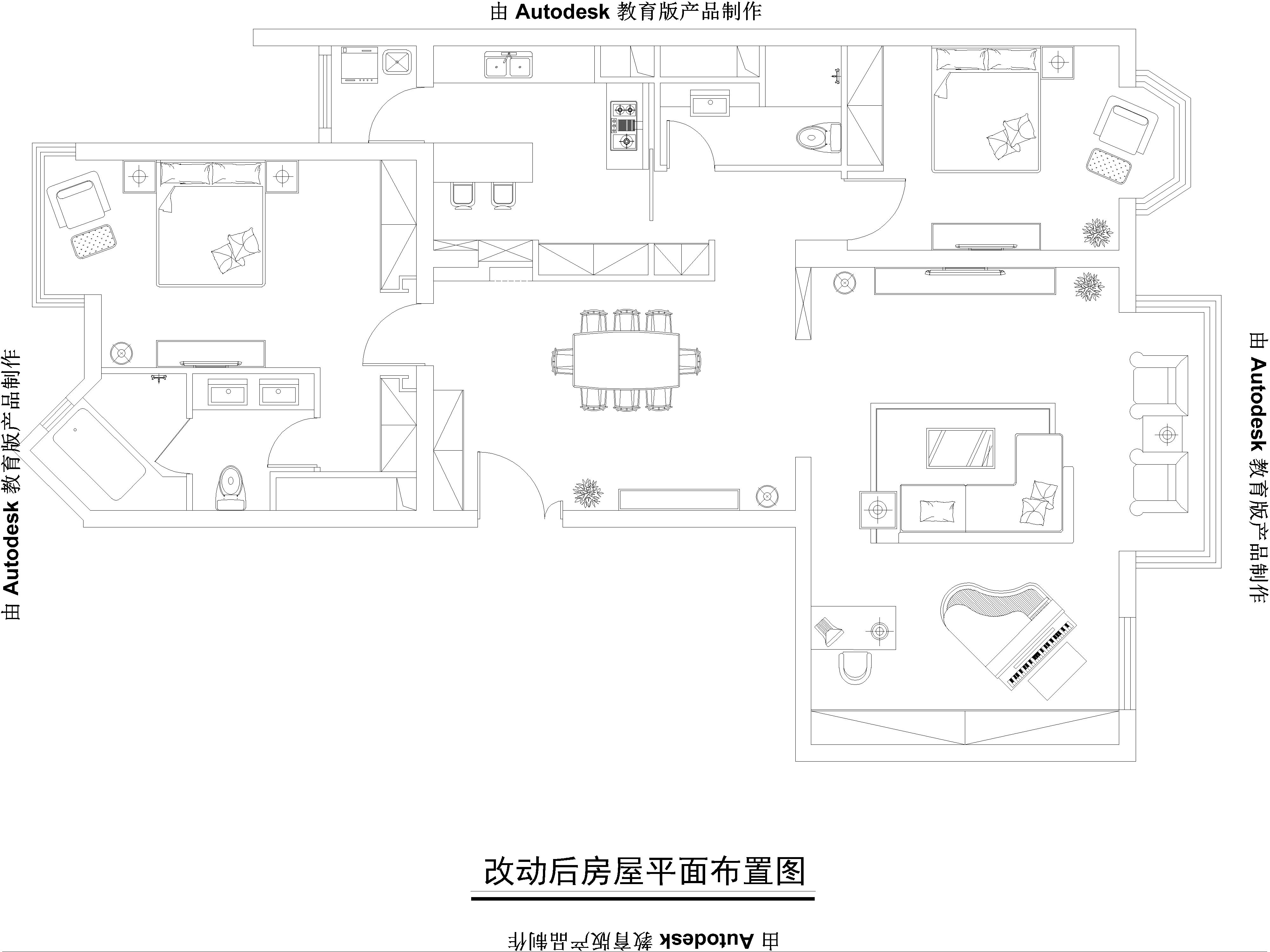 北京华侨城欧式奢华风格三居室装修效果图
