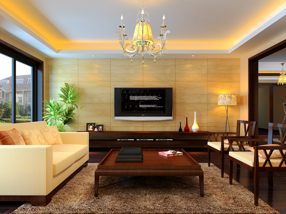 华远裘马都现代新古典风格五居室装修效果图