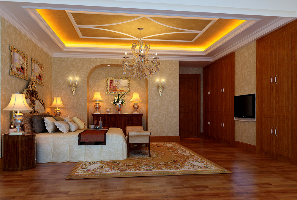 金色漫香林178平米新古典风格四室两厅装修效