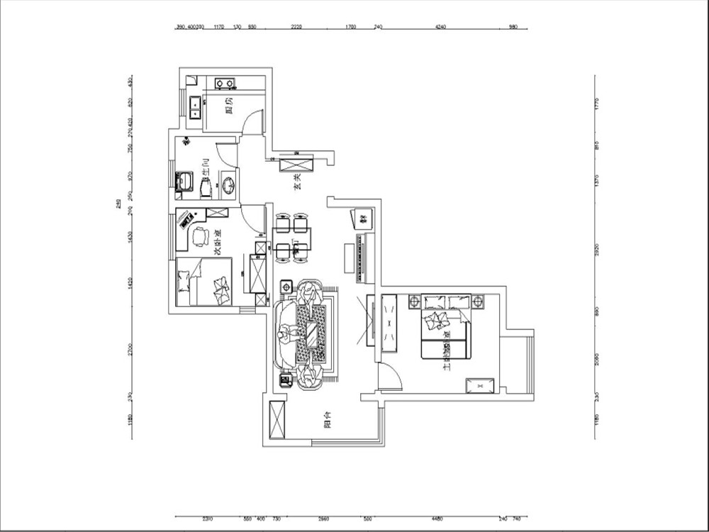 【力天装饰】万华里 2室 现代简约 82㎡