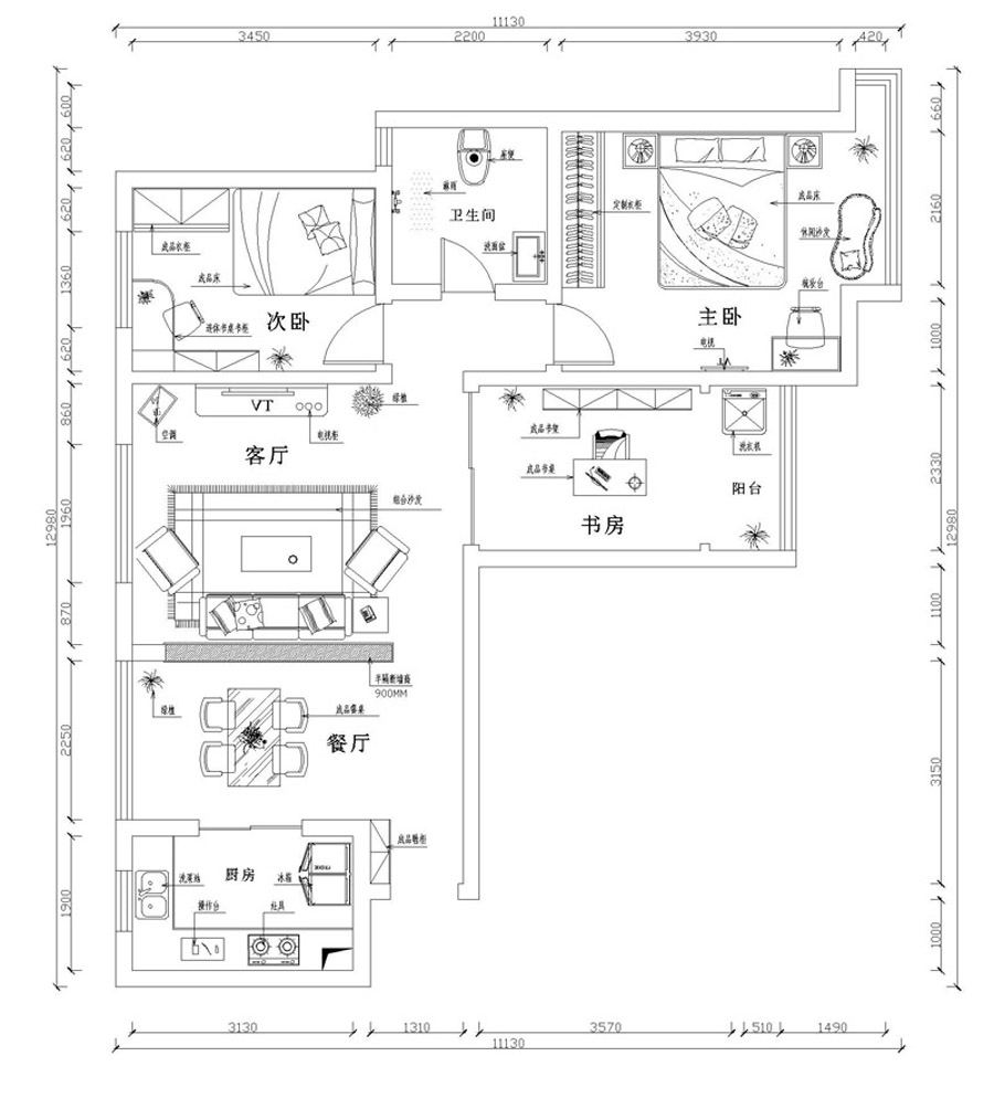 鑫苑逸品香山 现代风格