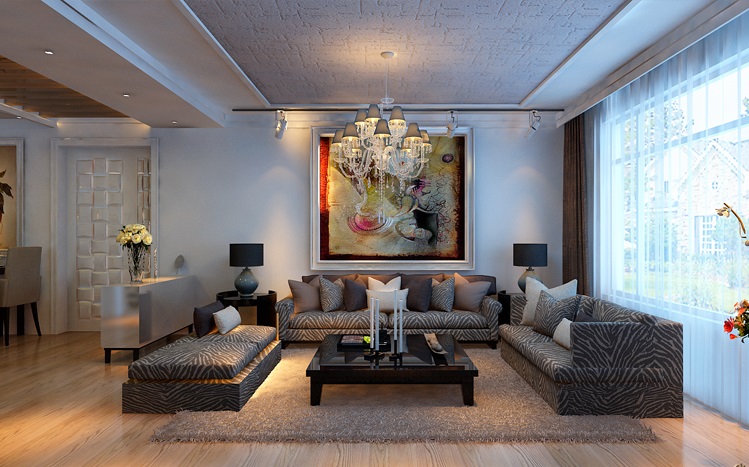 正商华钻89平两居室现代简约风格设计方案