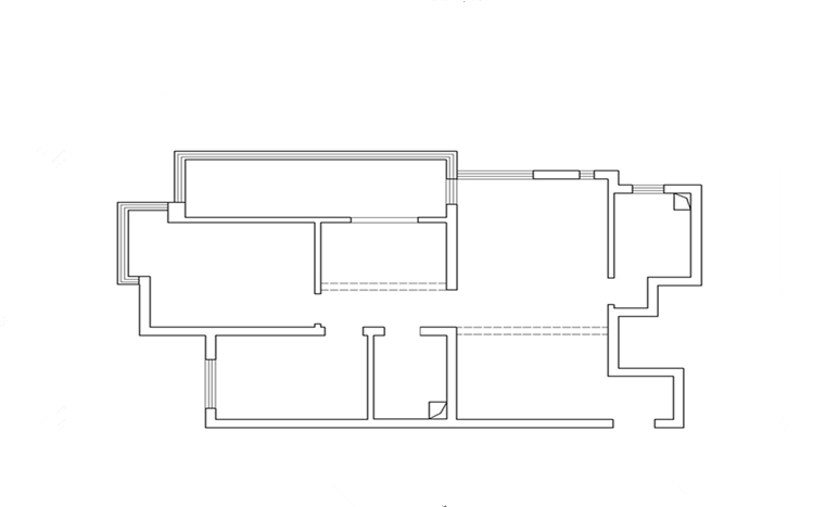 盛润锦绣城83平两居室简约风格设计方案