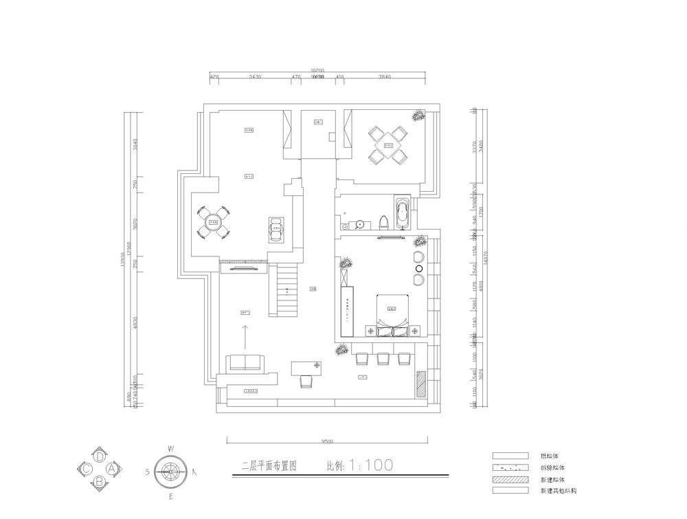领秀新硅谷别墅现代风格五居室装修效果图