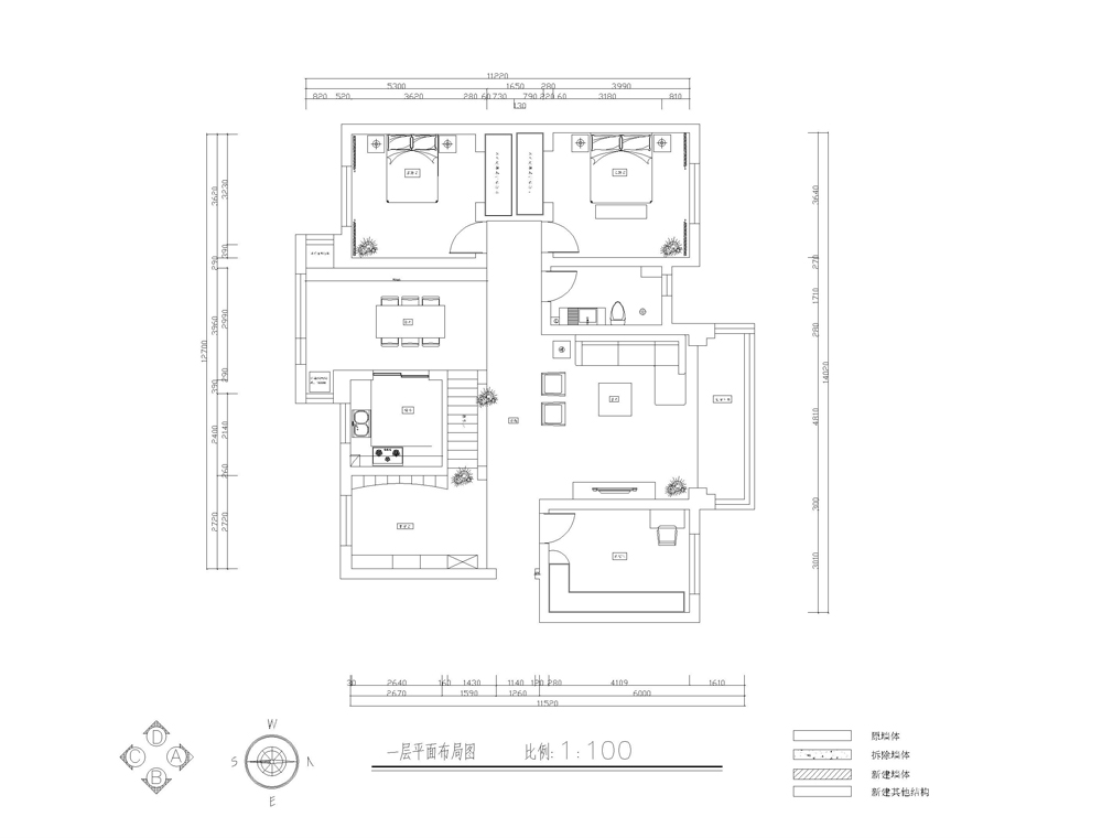 领秀新硅谷别墅现代风格五居室装修效果图