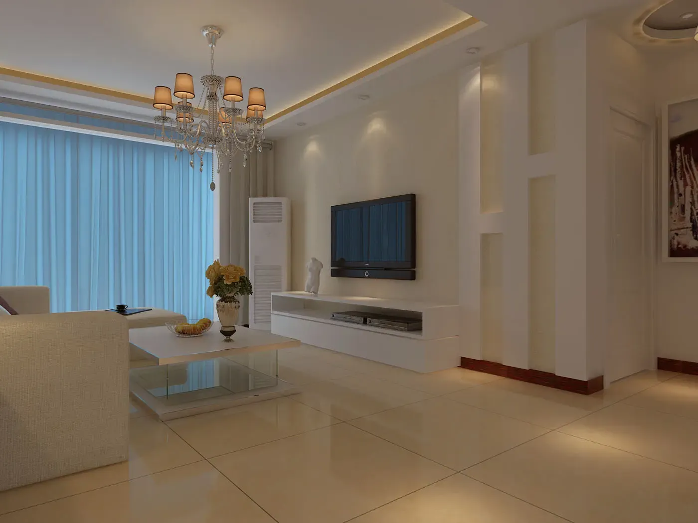 绿地泉景园110平米现代大气简约风格