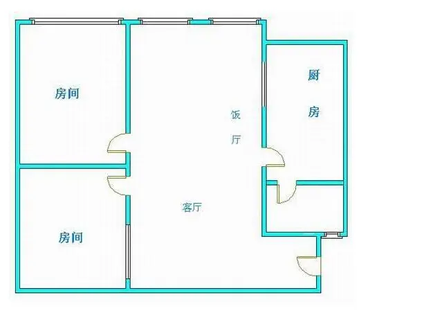 44平小户型北欧实用风格