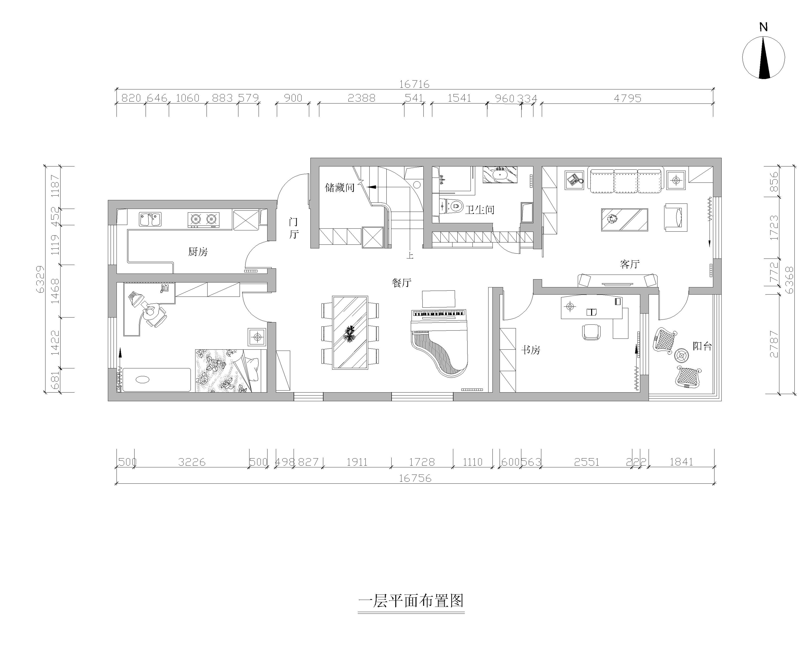 北京元洲装饰中信府180平现代中式风格