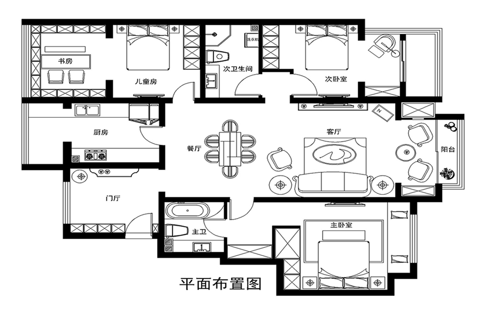 金科廊桥水岸145平简欧风格案例赏析