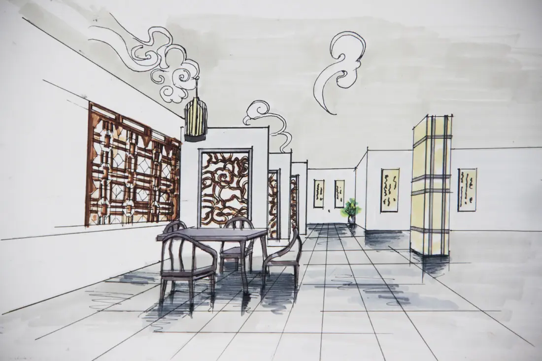 中式风格三居室133平米8万-远洋风景装修案例-天津房天下家居装修网