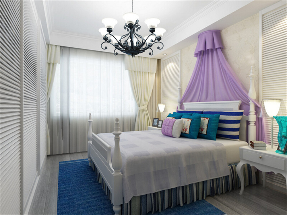 地中海风格--二居室——91平米蓝色浪漫