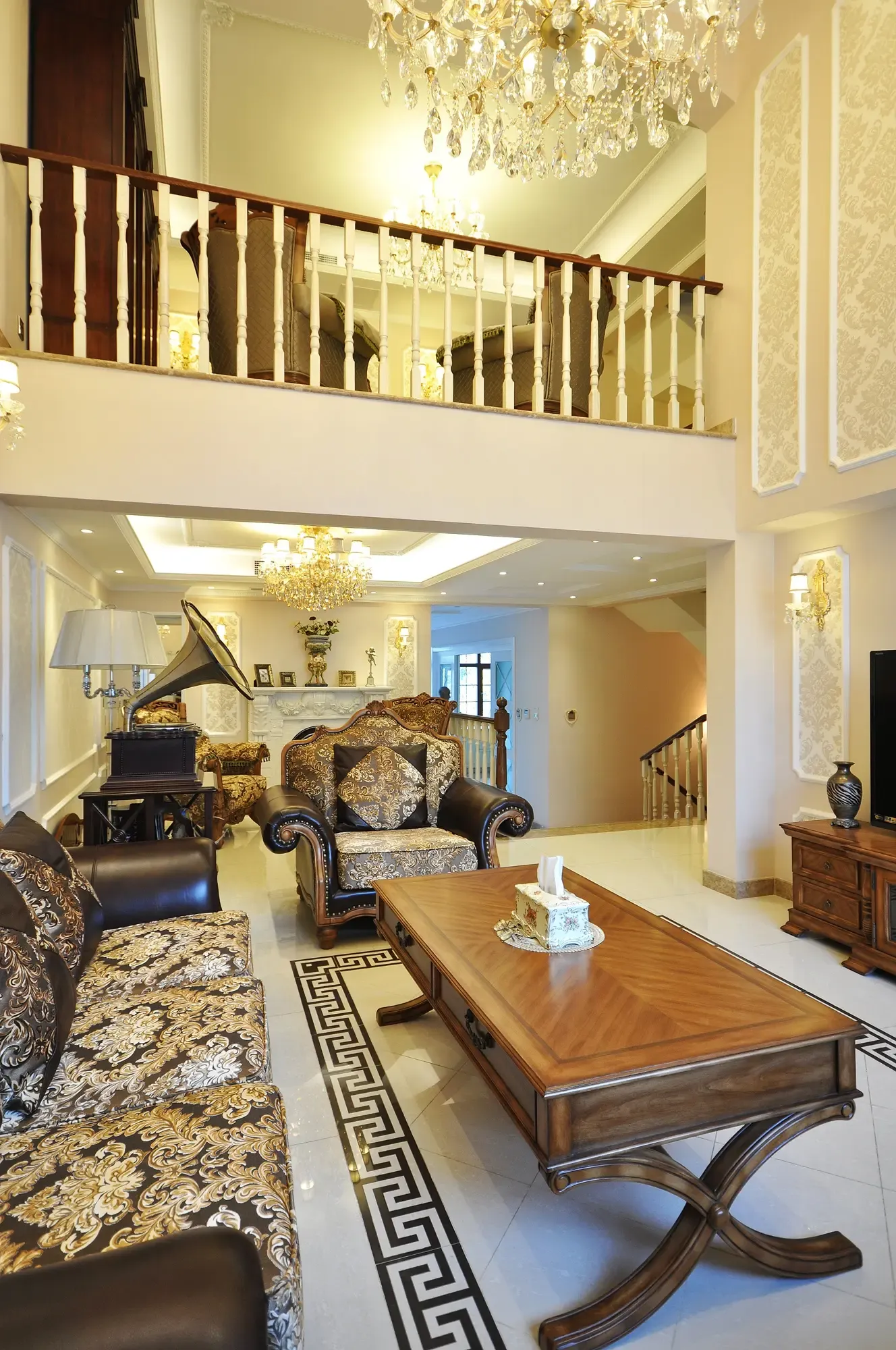 西式古典别墅460平米280万-燕西台装修案例-北京房天下家居装修网