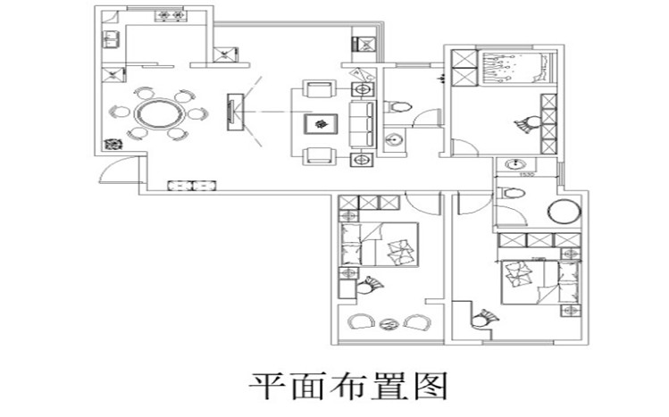 上东城-三居室-130.00平米-装修设计