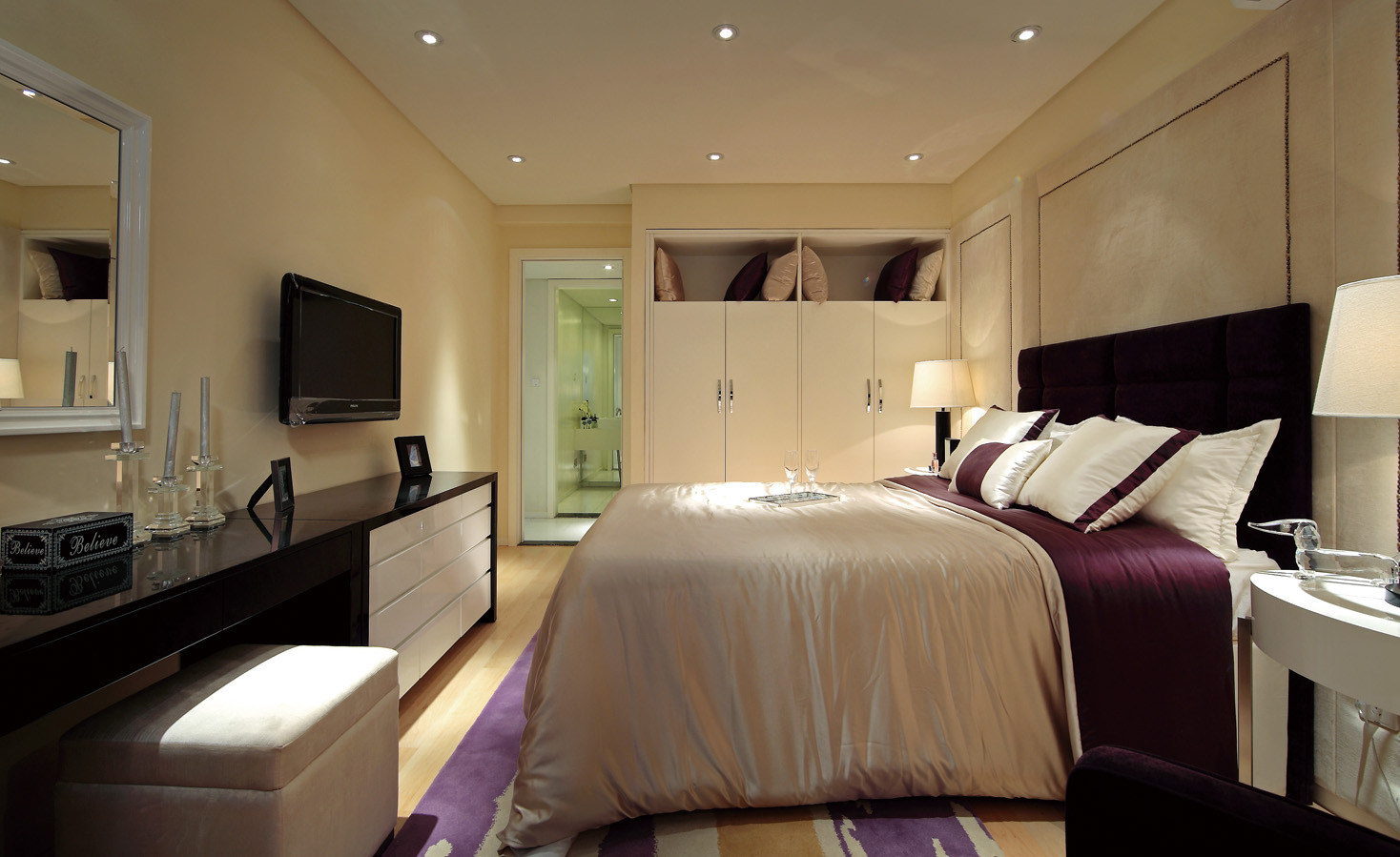 紫晶悦城两室两厅现代风格设计