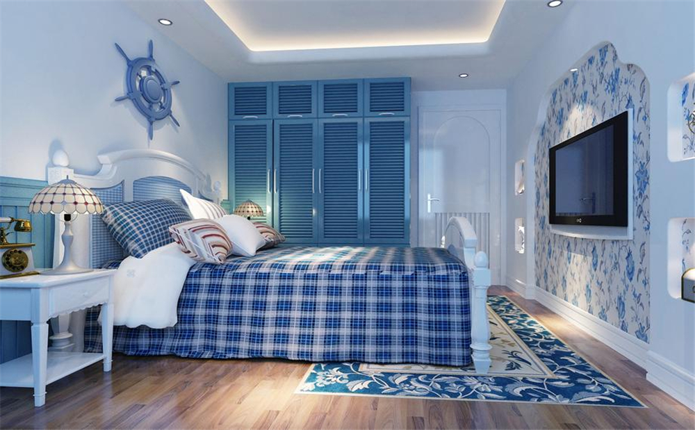 地中海风格-三居室——135平米蓝色经典