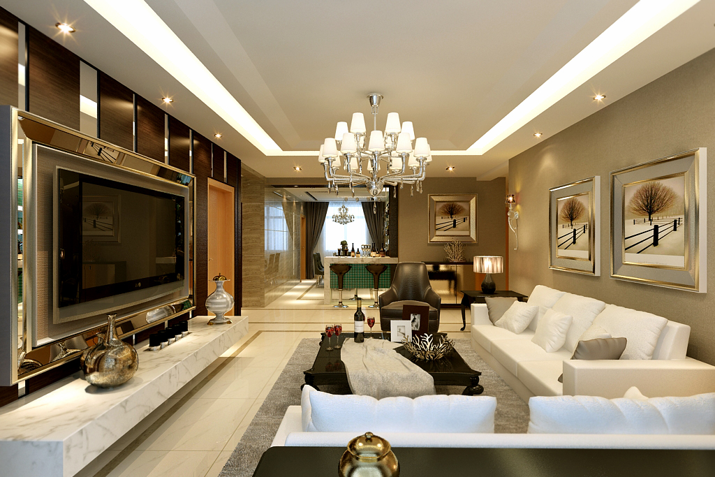 中海国际设计-170平-港式风格-四居室