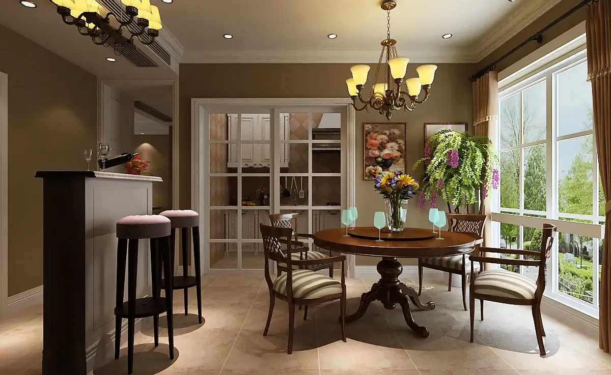 方圆经纬一期6#楼a户型休闲美式