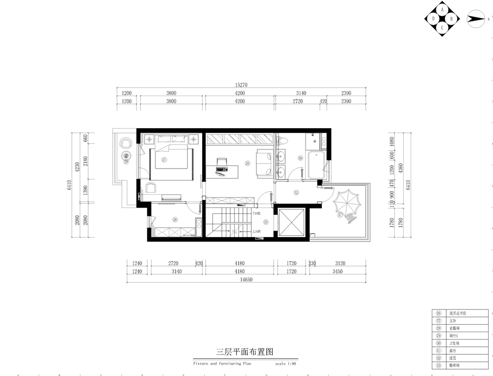 燕西华府350平米现代简约风格联排别墅设计图