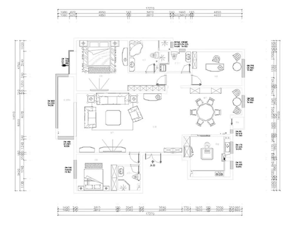 建投十号院227平米欧式新古典风格效果图