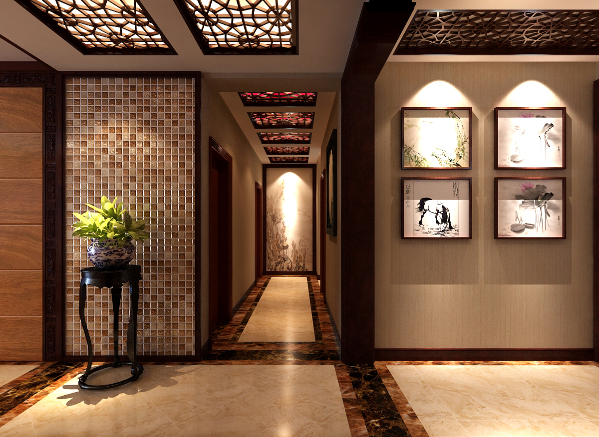北京美创美家装饰沉稳中式四室两厅