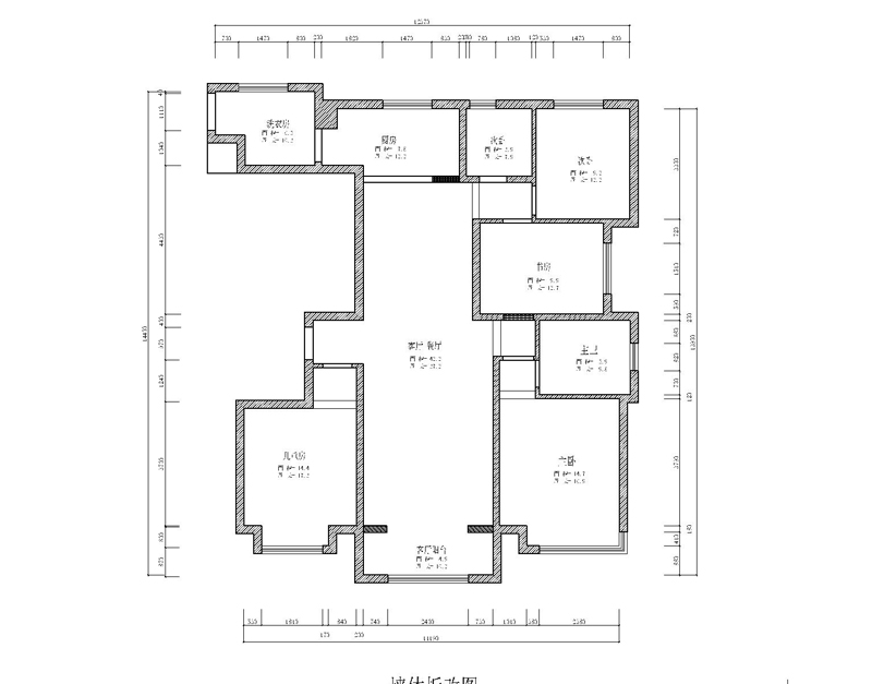 保利花园四室两卫欧式风格效果图163平