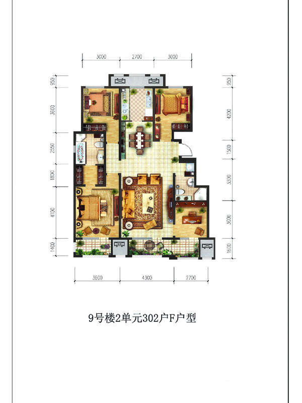 首开香溪郡 四居室 现代简约