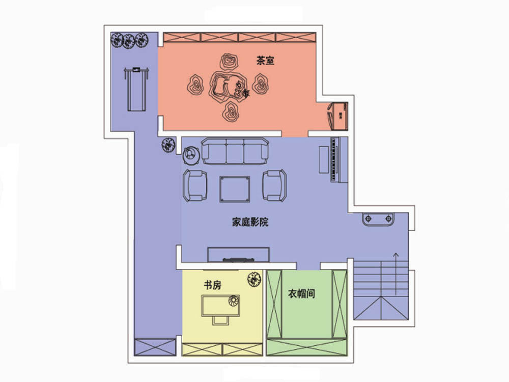 融科贻锦台-230平米-简约中式